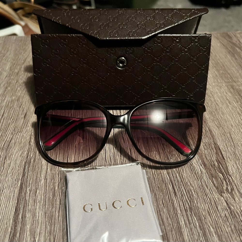Gucci cateye grey gradient sunglasses